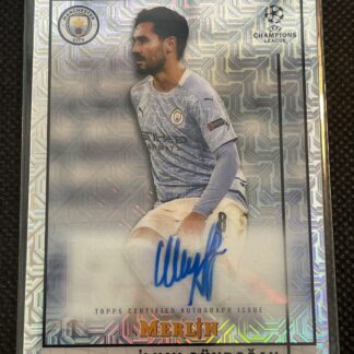 2020/21 Topps Merlin Chrome UEFA Ilkay Gundogan Rookie Auto Silver Mojo #d/99
