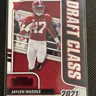 2021 Contenders Draft Picks Jaylen Waddle Draft Class Red Foil Rookie #9 Alabama