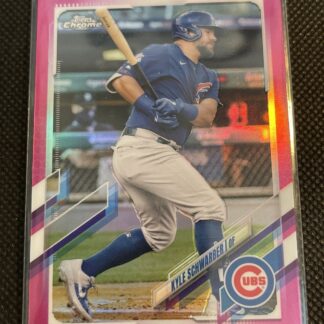 2021 Topps Chrome Megenta Refractor #203 Kyle Schwarber #/399 Chicago Cubs