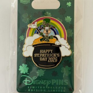 2026 Disney Parks St. Patricks Day - Goofy Rainbow cloud Disney Pin B