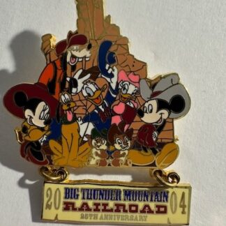 ARTIST PROOF Big Thunder Mountain Railroad 25th Mickey & Gang 2004 Disney Pin E6