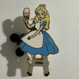 Alice Stool Pin Traders Delight PTD DSSH DSF Alice In Wonderland DIsney Pin (C9)
