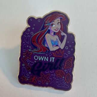 Ariel Little Mermaid Own It Girl Quote Starter Disney Pin (D4)