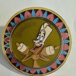 BoxLunch Lumiere Beauty and the Beast Dining Plates Spinner Disney Pin A0