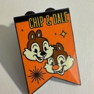 Chip and Dale - Banner - Mickey and Friends - Starter Disney Pin F1