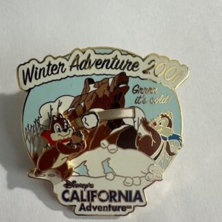 DCA - Chip and Dale - Winter Adventure 2001 LE Disney Pin A8