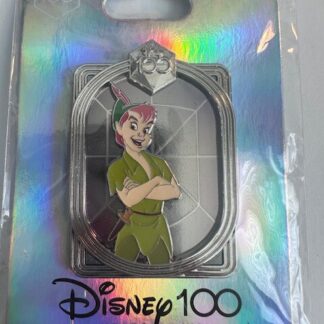 DEC Peter Pan Celebrating With Character Disney 100 Silver LE 400 Disney Pin (B)