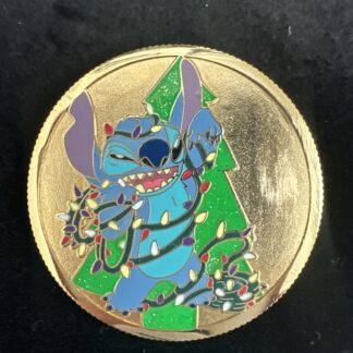 DISNEY Shopping HOLIDAY COIN STITCH Decorating Christmas Tree Lights LE 250 Pin