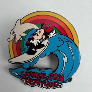 DL Minnie Mouse Surfing Summer 2001 Dolphin LE Disney Pin (B3)