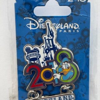 DLP Donald Duck Castle Icon 2018 Dangle Disney Pin (B)