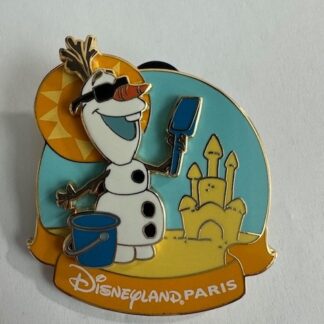 DLP - Olaf with a sand castle Pairs Frozen 2015 Disney Pin E0