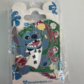 DLP Stitch And Ducklings Alice’s Curious Labyrinth Clubs Card Paint Disney Pin B