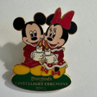 DLR - Candlelight Ceremony 2001 Mickey Minnie Disney Pin C0