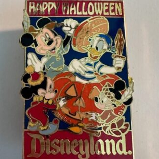 DLR Happy Halloween Pumpkin Carving LE 3600 - Disney Mickey Donald Pin (D8)