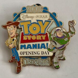 DLR Toy Story Midway Mania Opening Day 1008 Buzz Woody Disney Pin LE (A1)