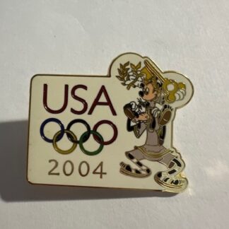 DLR - USA Olympic Logo 2004 (Mickey & Goofy) Annual Passholder Disney Pin F6