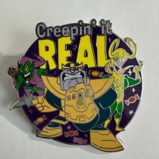 DS Green Goblin, Thanos and Loki Creepin it Real Holiday 2022 Disney Pin (A3)