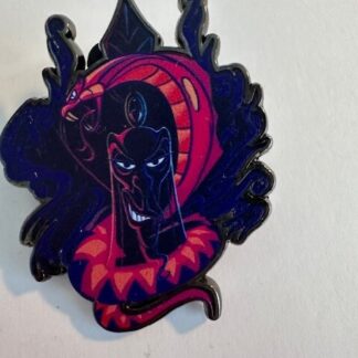 DS Neon Villain Jafar Aladdin Pink Blue Snake Disney Pin (A0)