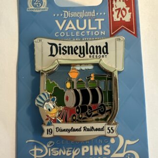 Disney 70th Disneyland Vault Collection - Donald Duck & Railroad LE Pin