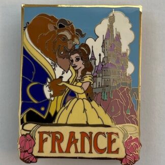 Disney Auction P.I.N.S Belle Beast France Beauty And The Beast LE Disney Pin A4