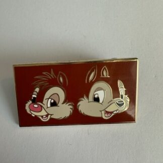 Disney Auctions Chip and Dale Brown Face Pin LE 500 (C4)