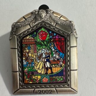 Disney Beauty and the Beast 2002 Stained Glass Pin Blle LE 3000 F2