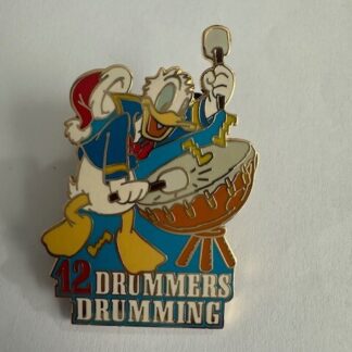 Disney Donald Duck - 12 Drummer Drumming - Twelve Days of Christmas Pin (A7)