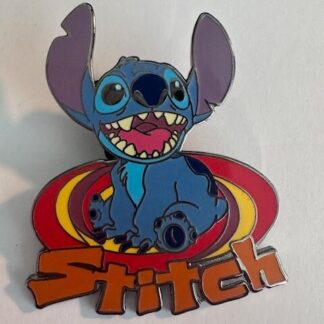 Disney Lilo And Stitch Pin Circle Vortex Expressions Ears Up Sitting (D7)