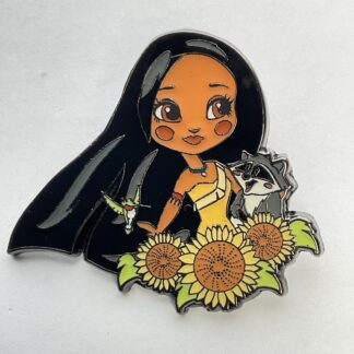 Disney Loungefly Pocahontas Chibi Princess Meeko Flit Flowers Pin G9