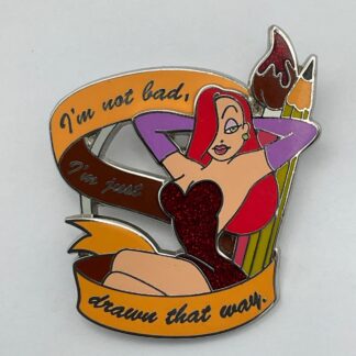 Disney Parks Jessica Rabbit I'm Not Bad I'm Just Drawn That Way Pin E8