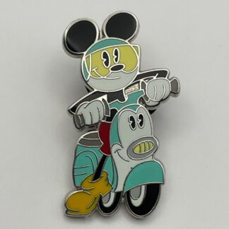 Disney Parks Mickey Vespa Scooter Moped Pin Cartoon Shorts Booster A8