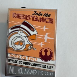 Disney Parks Star Wars Heroes vs Villains Recruitment Resistance Pin LE2000 (D4)