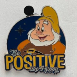 Disney Pin Be You Be Positive Like Happy (C6)