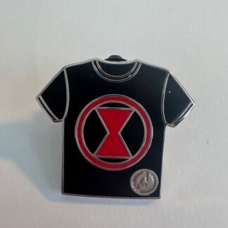 Disney Pin Black Widow Marvel T-Shirt Hidden Disney Hidden Mickey 2024 (D4)