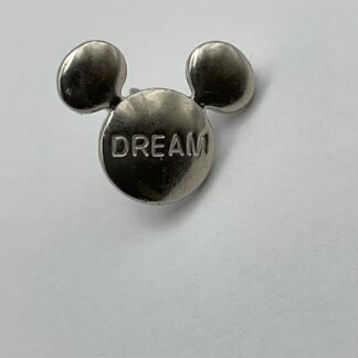 Disney Silver Cast Member Mickey DREAM Award Icon Nametag Pin G5