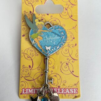 Disney Tinker Bell Birthstone Heart Key September LR Pin B