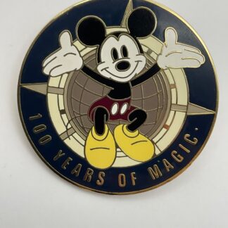 Disney WDW 100 Years of Magic Compass Mickey Mouse with Open Arms Pin 2002 E0