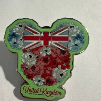 Disney WDW EPCOT World Showcase 2021 UNITED KINGDOM Floral Pin (C0)