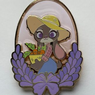 Disney Zootopia Characters Flower Frame Mystery Stained Glass Pin Judy Hopps G6