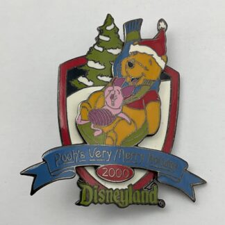 Disneyland Christmas 2000 Pooh's Very Merry Holiday Pooh Piglet Disney Pin G6