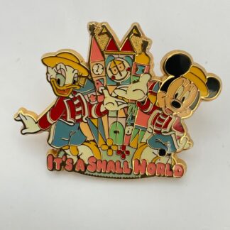 Disneyland It's a Small World Pin Minnie Mouse & Daisy Duck Tokyo Japan D9