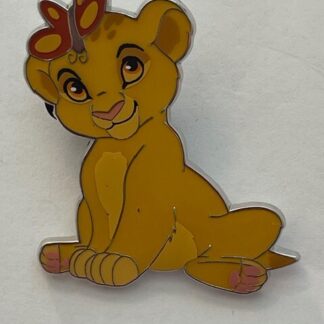 Disneyland Paris The Lion King Baby Young Simba with Butterfly Pin DLP (D1)