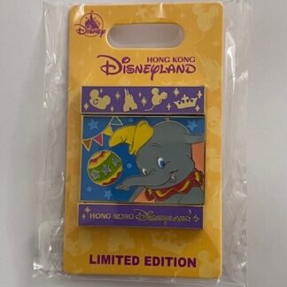 HKDL Flipping Slide Slider Dumbo Timothy Mouse LE500 Disney Pin B