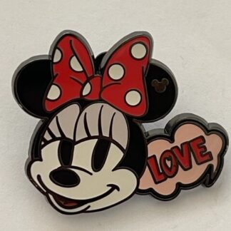 HKDL Hong Kong Disneyland Emoji Minnie Mouse Love Hidden Mickey Disney Pin (B4)