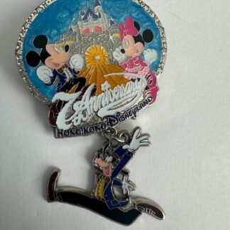 HKDL Mickey & Minnie 7th Anniversary Goofy Dangle Pin (B9)