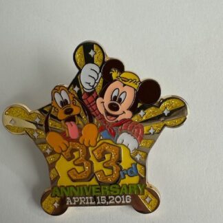 Japan - Mickey Mouse Tokyo Disneyland 33rd Anniversary - TDL 2016 Disney Pin C6