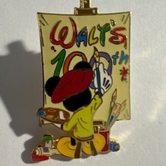 Japan Mickey Mouse Walt's 100th Works of Art - Artist Painter 2001 Disney Pin F6