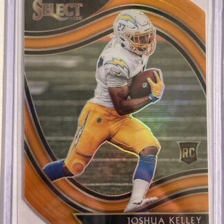Joshua Kelley 2020 Panini Select Field Level Orange Die Cut Prizm RC #379