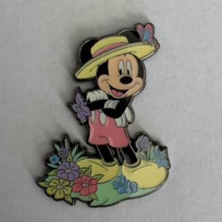 Loungefly Disney Mickey & Friend Spring Garden Mickey Mouse Dapper Easter Pin F0
