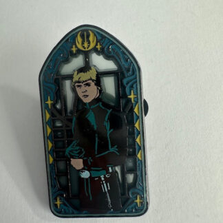 Loungefly Luke Skywalker Star Wars Stained Glass Portrait Mystery Disney Pin C9